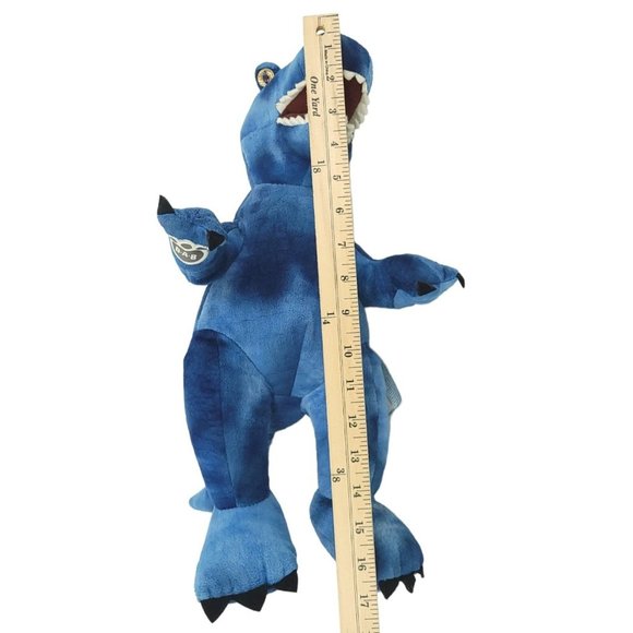 Build A Bear Dinosaur T Rex 17" Plush Stuffed Animal Toy Jurassic Dino Blue BABW - Picture 11 of 12